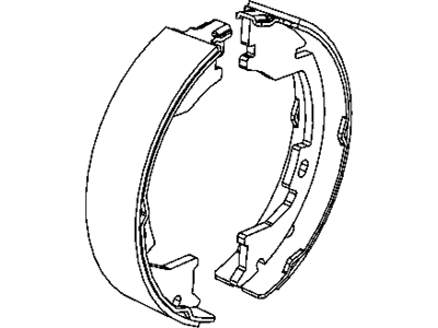 Mopar 68049116AA Parking Brake Shoe