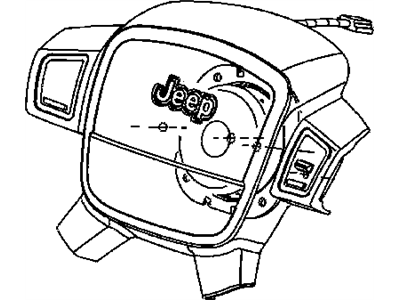 Mopar 5JJ281D5AD Driver Air Bag Gray