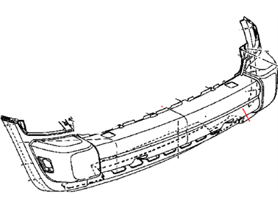 Mopar 5JG89BDLAB Front Bumper Cover