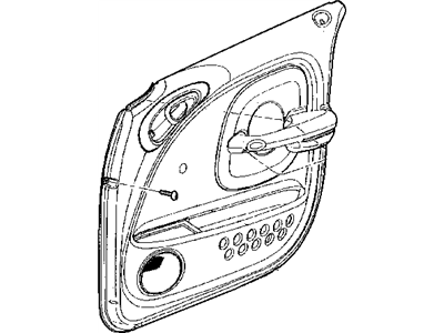 Mopar RJ761FLAH Panel-Door Trim Front