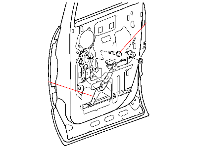 Mopar 55276103AC Left Rear Window Regulator Motor Dorman