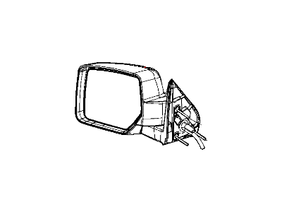 Mopar 57010076AB Outside Rear View Mirror