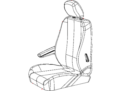 Mopar 1TU701S3AA Front Seat Back Cover