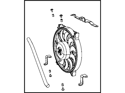 Mopar 55057147AA Fan MODUL-Radiator Cooling