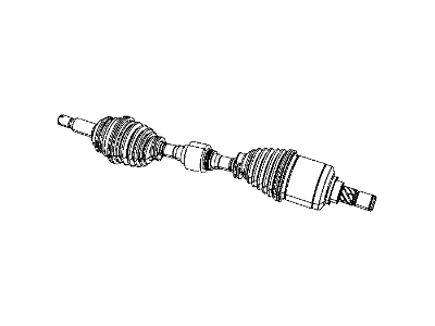 Mopar 53010357AD Axle Shaft Left