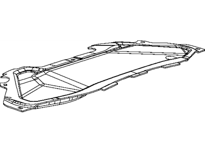 68073362AA Mopar INSULATIO-Hood Illustration 1 of 1