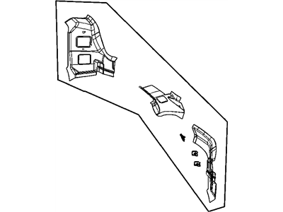 Mopar 4719932AF REINFMNT-D Pillar Lower