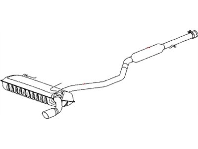 Mopar 5147046AA Exhaust Muffler And Tailpipe