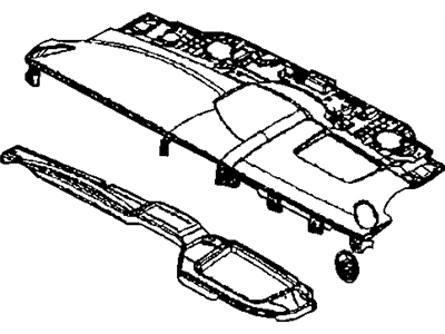 Mopar 1CQ181DHAE Panel-Instrument Upper