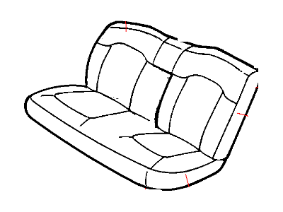 Mopar 1DG781L2AA Rear Seat Back Cover