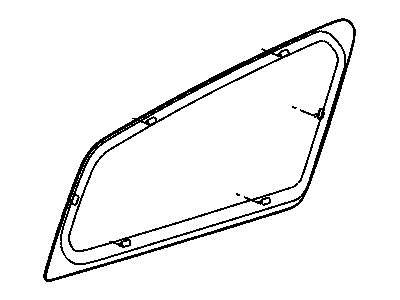 Mopar 5065940AC Glass-Quarter Window