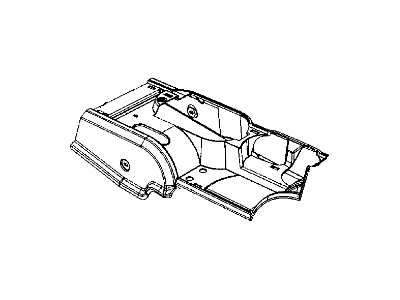 Jeep Wrangler Center Console Base - 1FG731J3AA