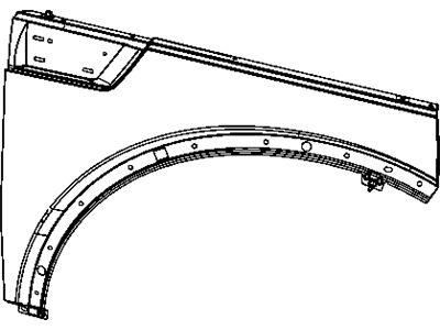 Mopar 55360845AC Fender-Front