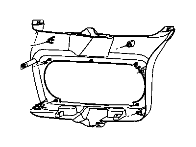 Mopar 1AJ40DKAAE Panel-LIFTGATE Trim