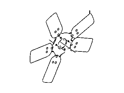 2003 Dodge Dakota Engine Cooling Fan - 55056414AA