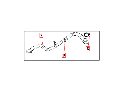 Mopar 5058882AF Hose-Radiator Outlet