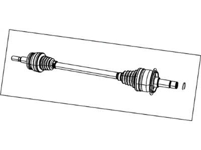 Mopar 53010748AA Axle Shaft Rear Right