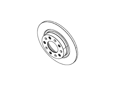 Mopar 68082121AA Rear Brake Rotor