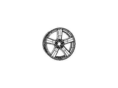 Mopar 1YA39SZRAA Aluminum Wheel
