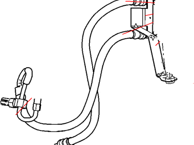 2005 Jeep Liberty Power Steering Hose - 52128940AB