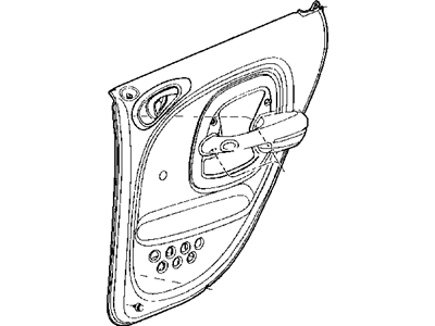 Mopar RJ911FLAB Panel-Door Trim Rear