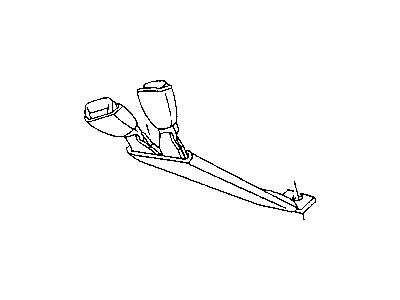 Mopar 5EX59SAZ Rear Inner Seat Belt