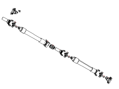 Mopar 52123530AB Rear Drive Shaft