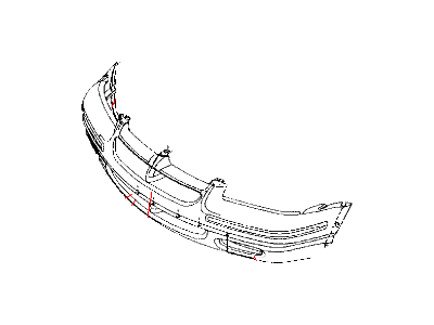 2000 Dodge Stratus Bumper - 4805379AA