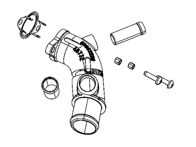 Mopar 5048368AB Tube-Water Inlet