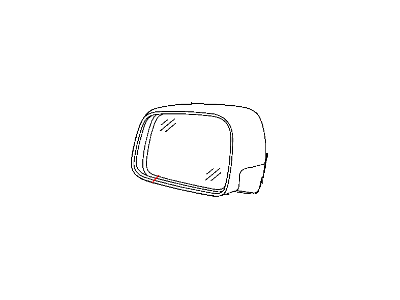 Mopar 68082635AB Glass-Mirror Replacement 68082635AB Mopar Glass-Mirror Replacement Illustration 1 of 1