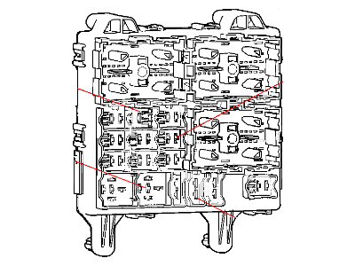 2002 Jeep Liberty Relay Block - 56010295AF