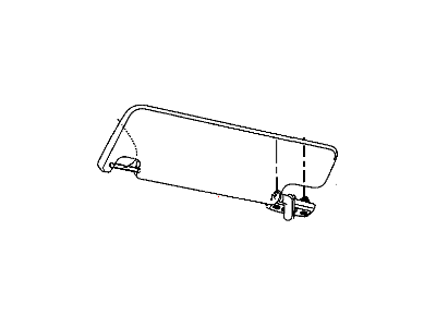 Jeep Wrangler Sun Visor - 5KE45XDVAD