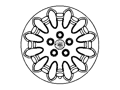 2003 Chrysler Voyager Wheel Cover - 4743065AA