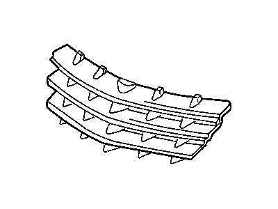 2007 Chrysler Crossfire Grille - 1BY14DX9AA