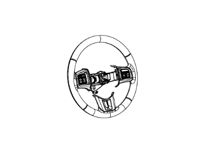 2016 Dodge Grand Caravan Steering Wheel - 5SD98DX9AA