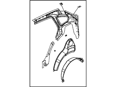 Mopar 5183911AB Panel-Quarter Inner