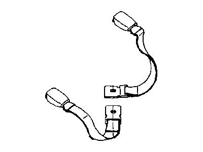 Mopar 5FX94LAZAA Rear Center Seat Belt Buckles