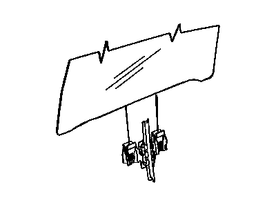 Mopar 55359422AA Glass-Rear Door