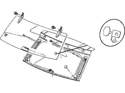 Mopar 55394245AC Liftgate Glass Support