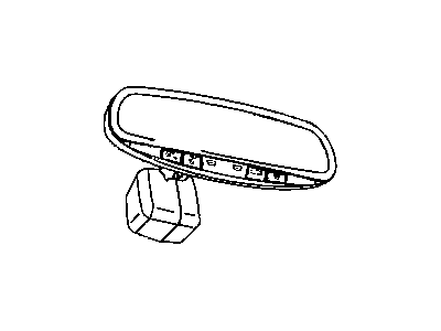 Mopar 55157463AA Inside Rear View Mirror