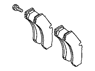2006 Dodge Sprinter 2500 Brake Pad - 5103790AA