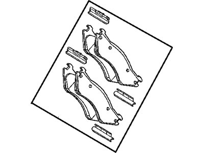 Mopar 5080556AE Front Disc Pads