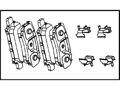 Mopar 5191271AC Rear Disc Brake Pad Kit