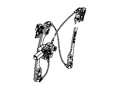 Mopar 5065470AF Front Door Window Regulator Right