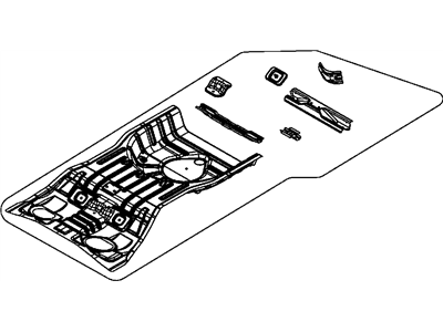 Mopar 5076043AE Pan-Rear Floor