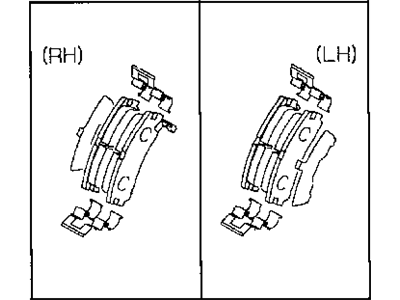 1996 Chrysler Sebring Brake Pad - MR205144