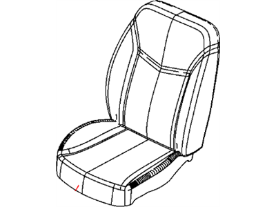 Mopar 1PH08ZJ3AA Front Seat Back Cover