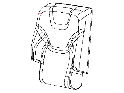 Mopar 5RA81LU5AE Rear Seat Back Cover Left