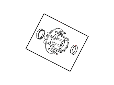 Mopar 68100369AA Rear Wheel Hub And Bearing