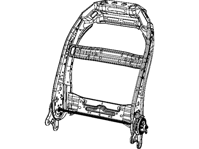 Mopar 68260531AC Frame-Front Seat Back